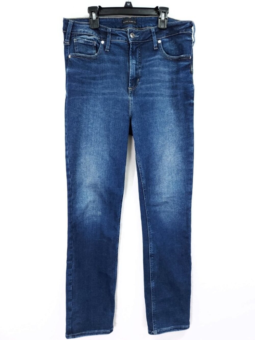Silver Jeans Co Infinite Fit High Rise Skinny Jeans Size Large 31x30 Dark Wash